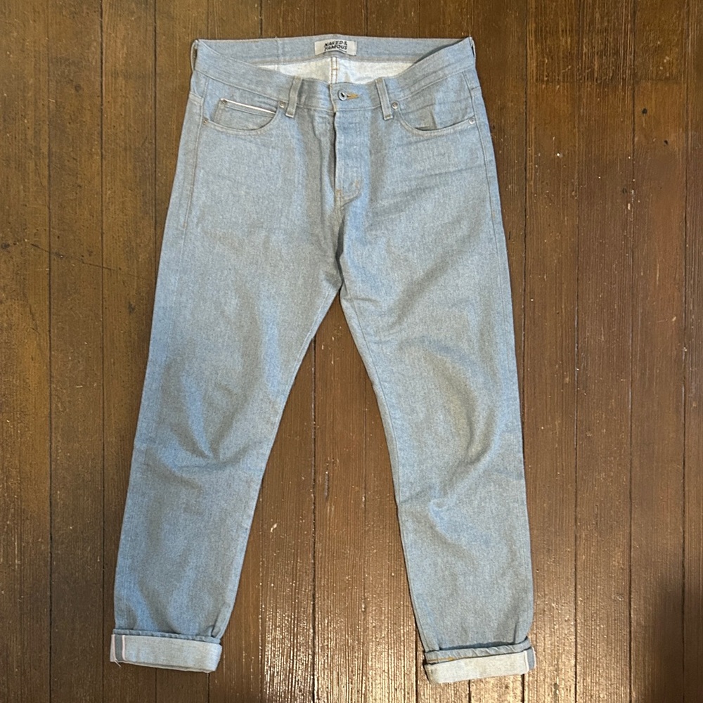 Naked & Famous Denim recycled Super Guy Selvedge 34